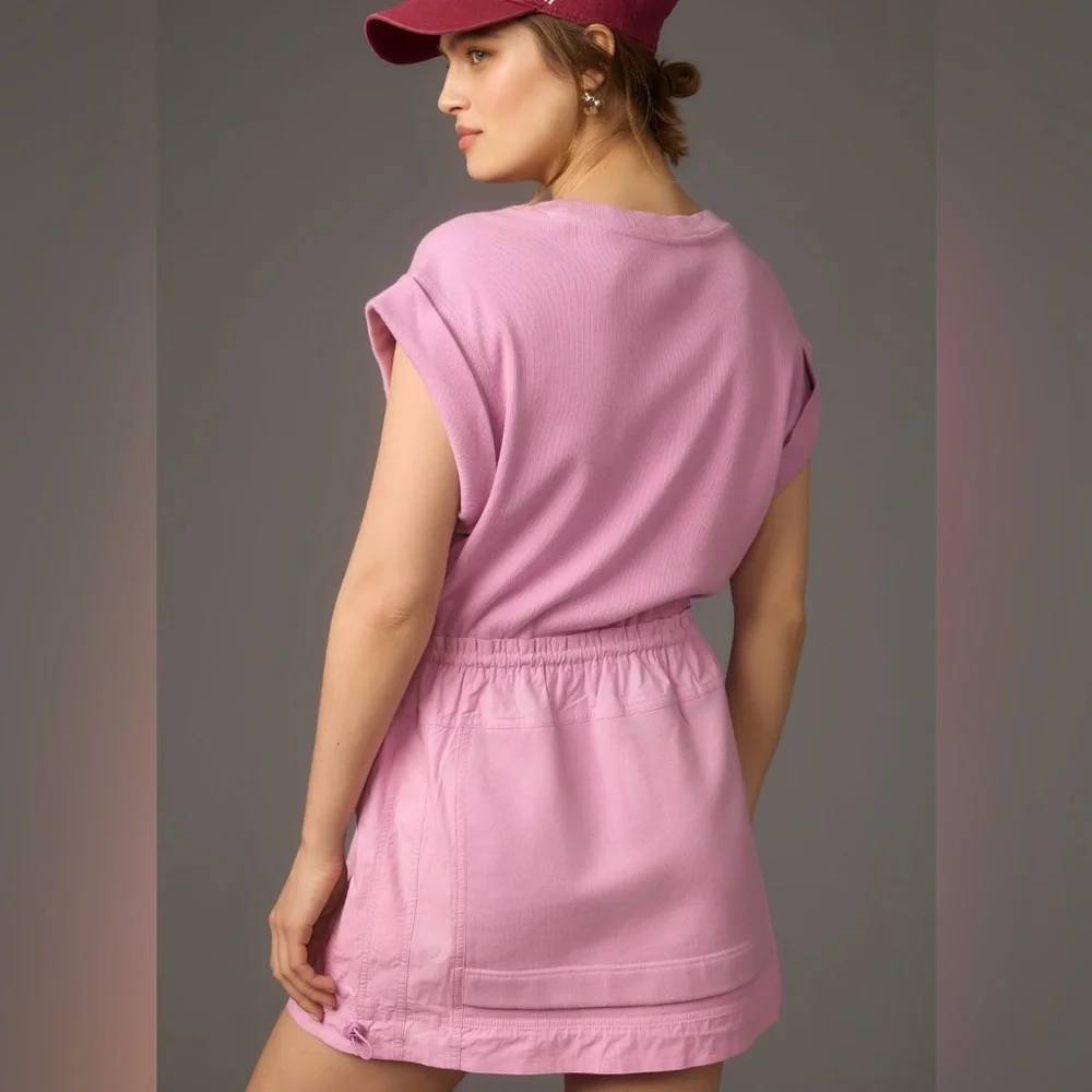 Anthropologie Daily Practice Pink Short Sleeve Mini Dress NWT 🔖 - Picture 3 of 3